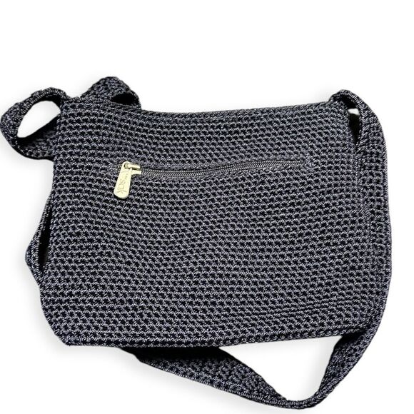 THE SAK Black Crochet Crossbody Shoulder Bag - Picture 2 of 8
